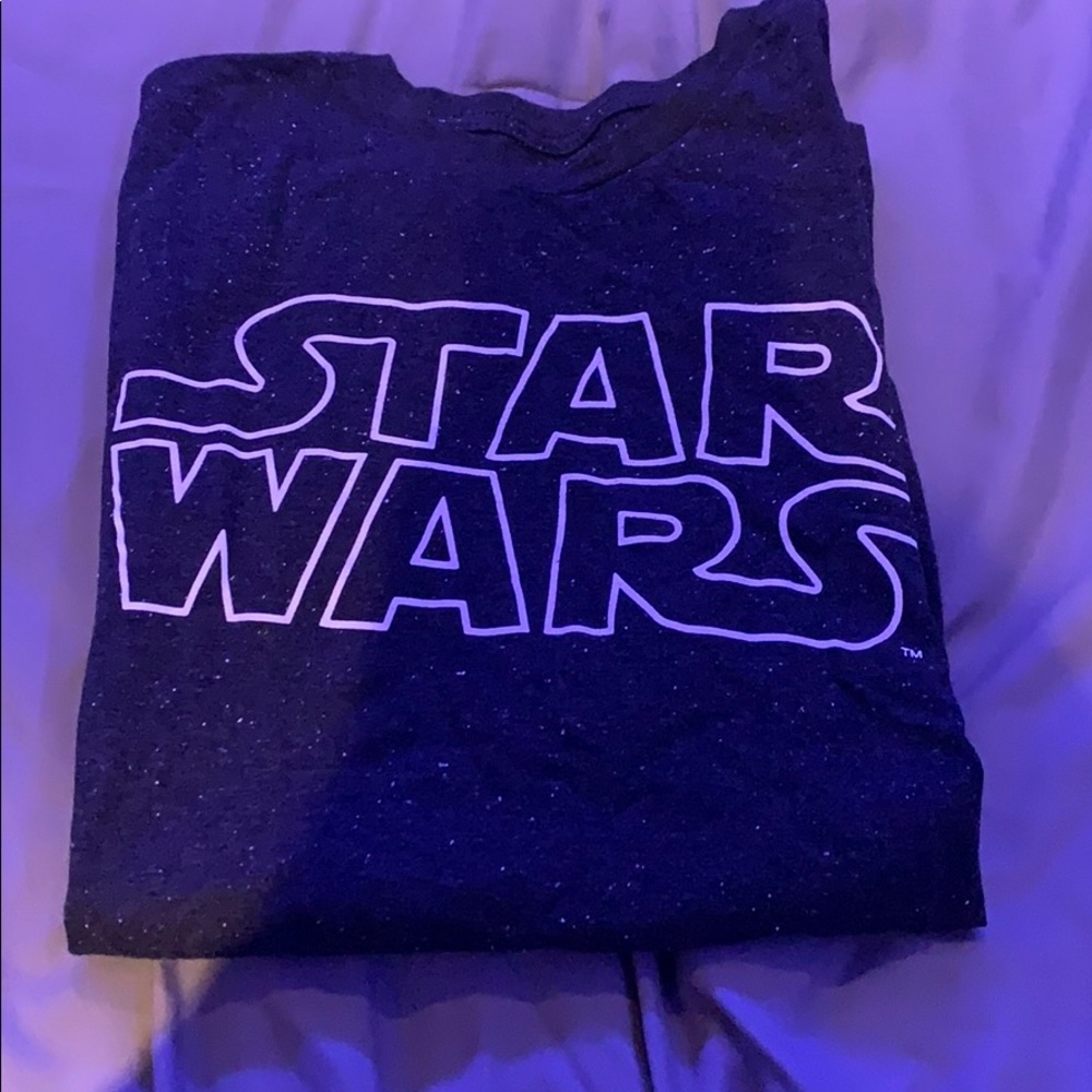 black speckled star wars tee in perfect condition